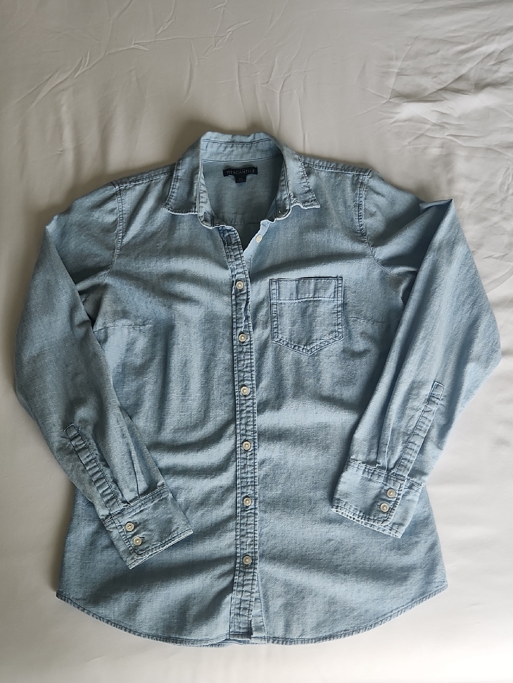 J. Crew Light Blue Chambray/Denim Button-Down Shirt